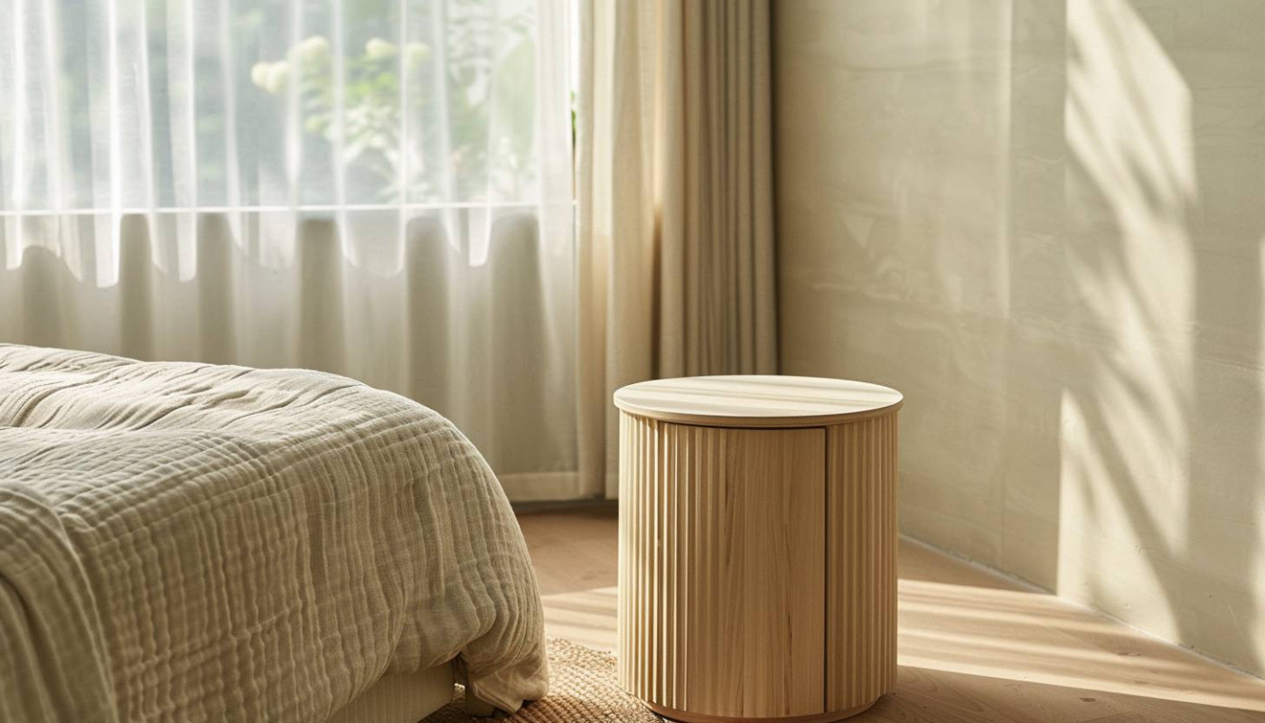 Divers - Comment intégrer une table de chevet ronde dans une petite chambre
